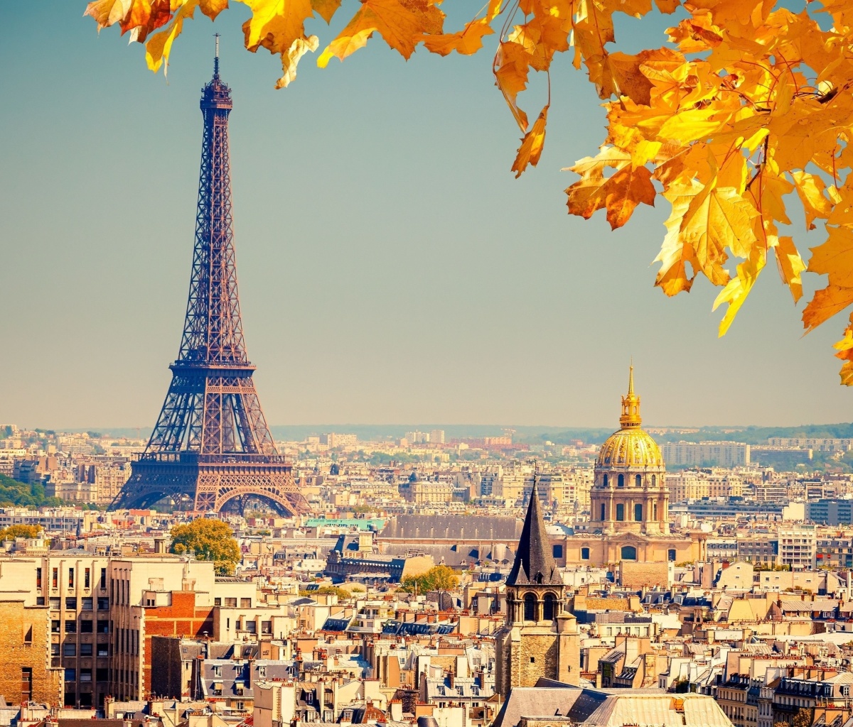 Eiffel Tower Paris Autumn wallpaper 1200x1024