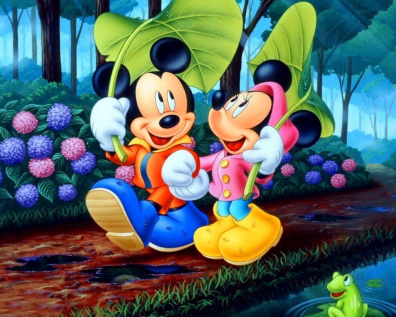 Das Mickey And Minnie Mouse Wallpaper 1280x1024