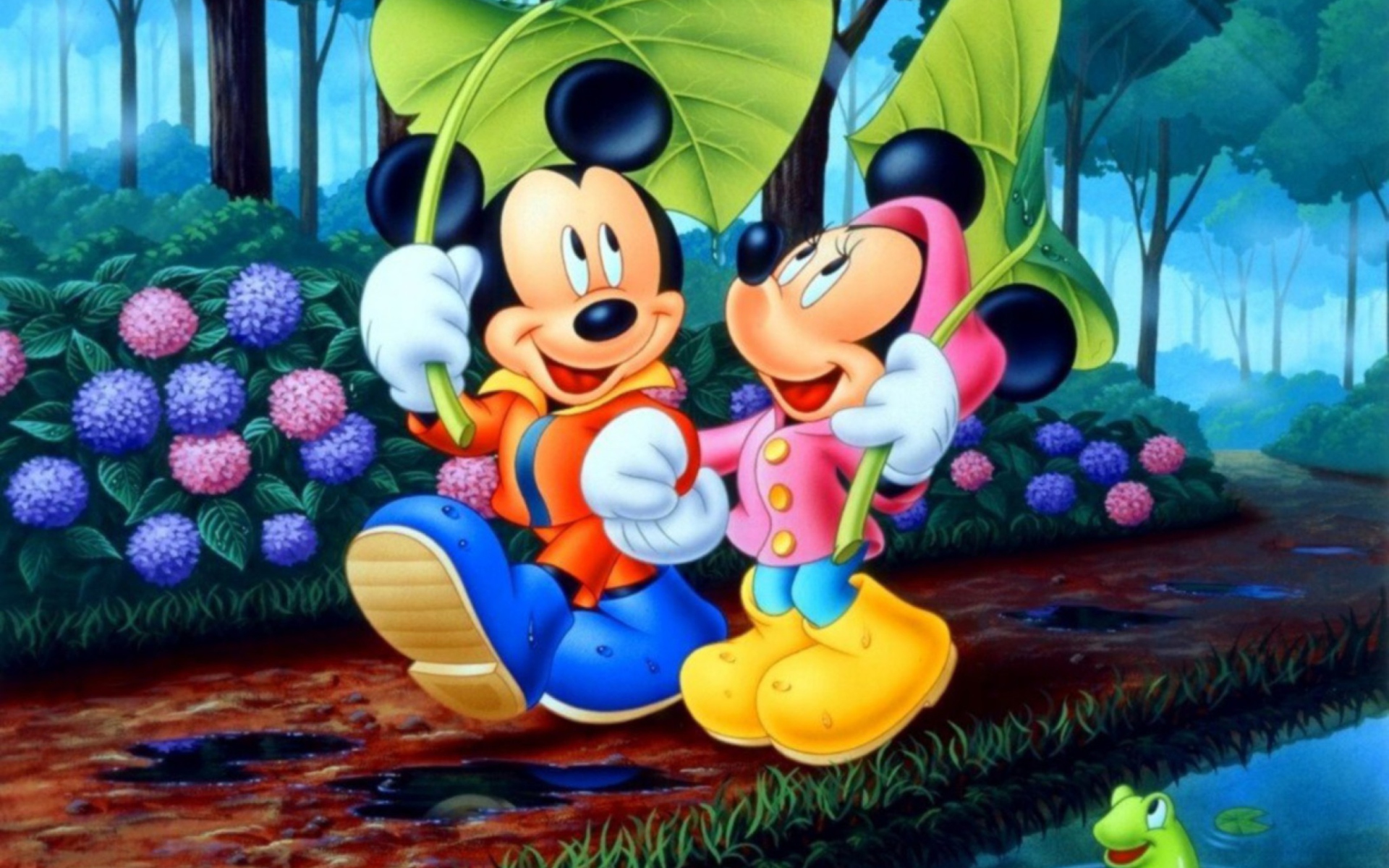 Screenshot №1 pro téma Mickey And Minnie Mouse 1920x1200