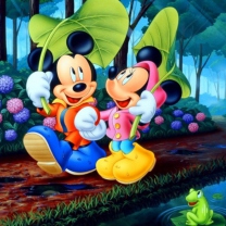 Sfondi Mickey And Minnie Mouse 208x208