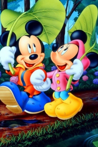 Sfondi Mickey And Minnie Mouse 320x480