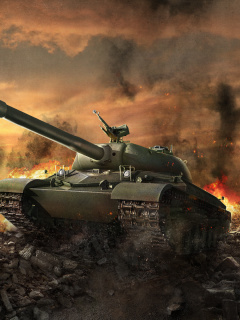 Fondo de pantalla World of tanks - WZ 111 240x320