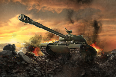 Sfondi World of tanks - WZ 111 480x320