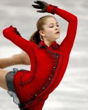 Yulia Lipnitskaya Champion In Sochi 2014 Winter Olympics wallpaper 128x160