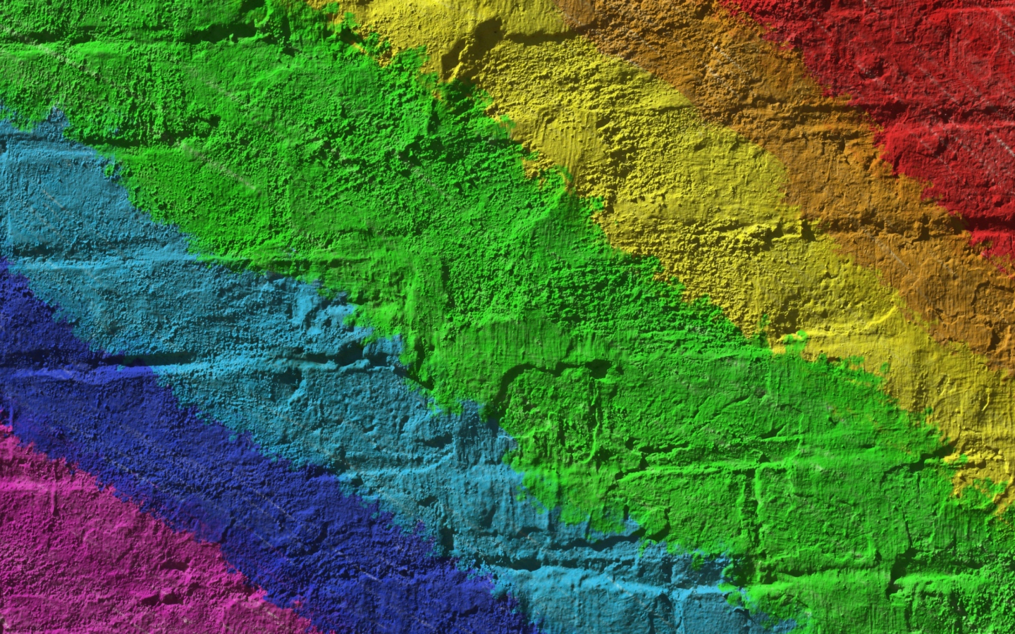 Screenshot №1 pro téma Rainbow On A Wall 1440x900