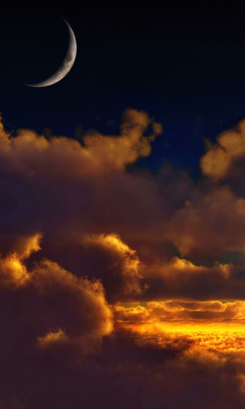 Over Clouds wallpaper 480x800