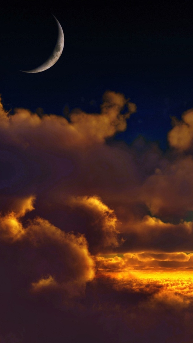 Das Over Clouds Wallpaper 640x1136