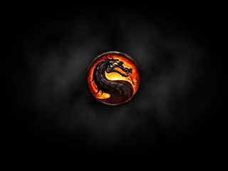 Das Mortal Kombat Logo Wallpaper 320x240