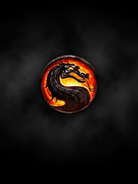 Fondo de pantalla Mortal Kombat Logo 480x640