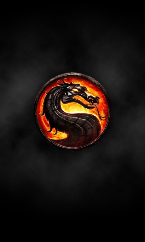 Das Mortal Kombat Logo Wallpaper 480x800