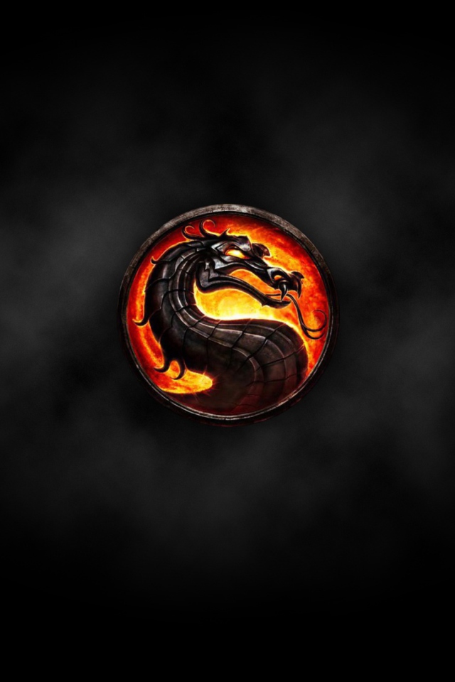 Обои Mortal Kombat Logo 640x960