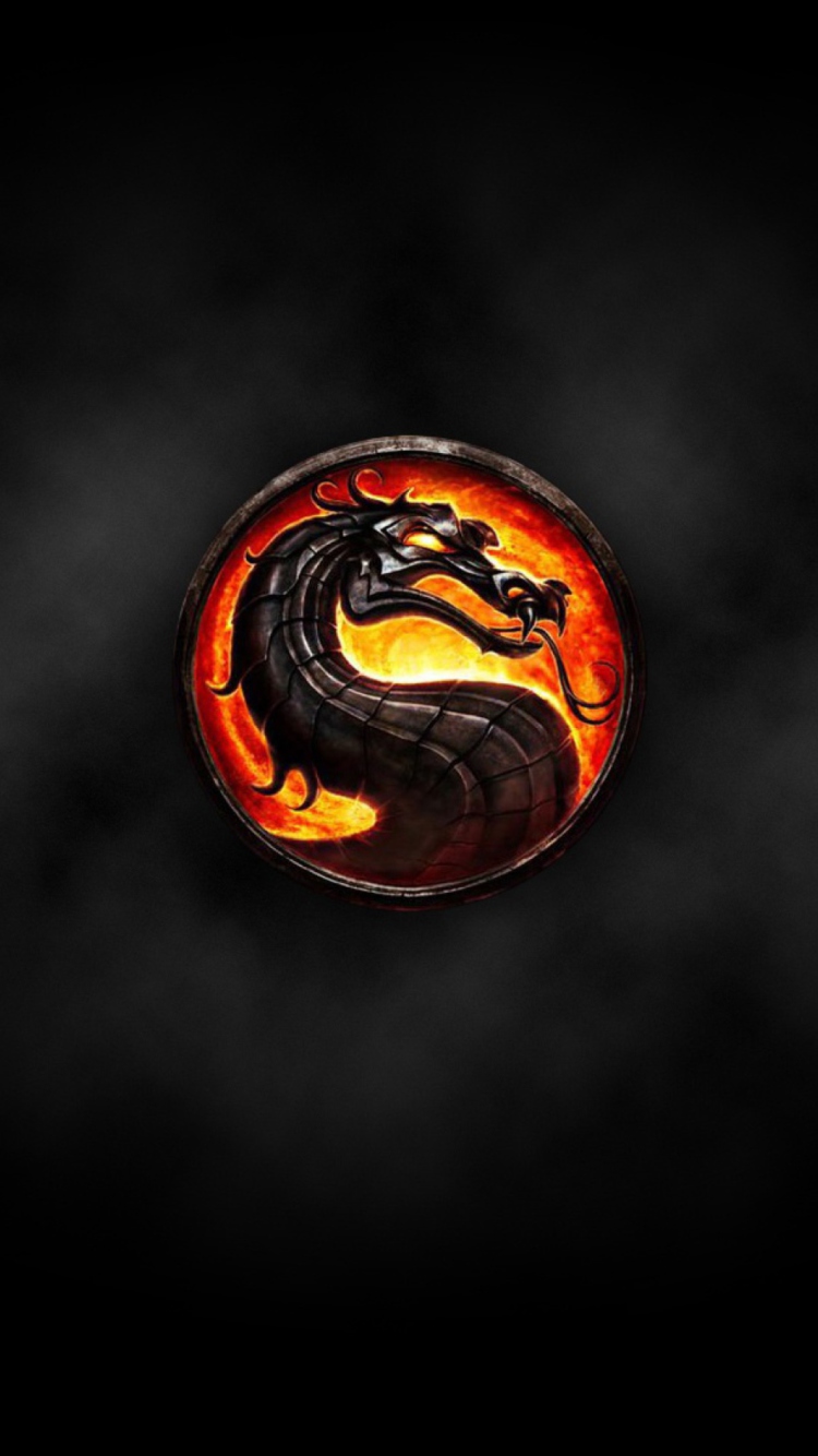 Обои Mortal Kombat Logo 750x1334