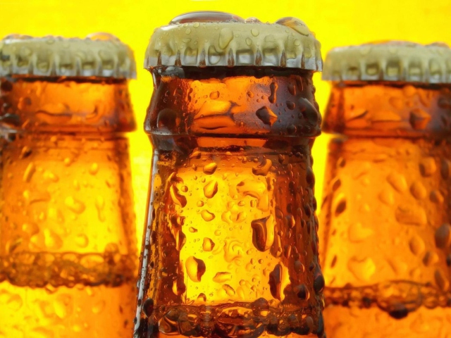 Cold Beer Bottles wallpaper 640x480