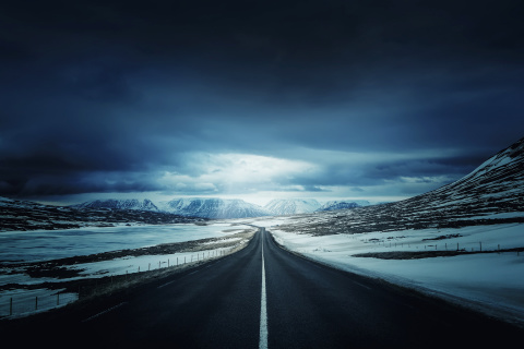 Icelands Ring Road wallpaper 480x320