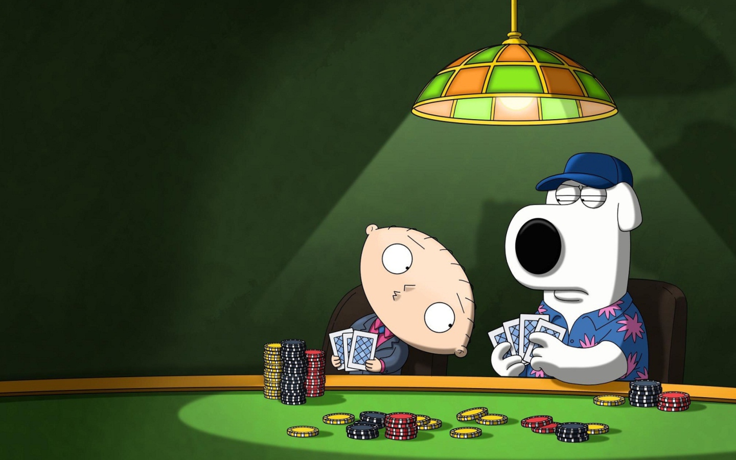 Fondo de pantalla Family Guy Poker 1440x900