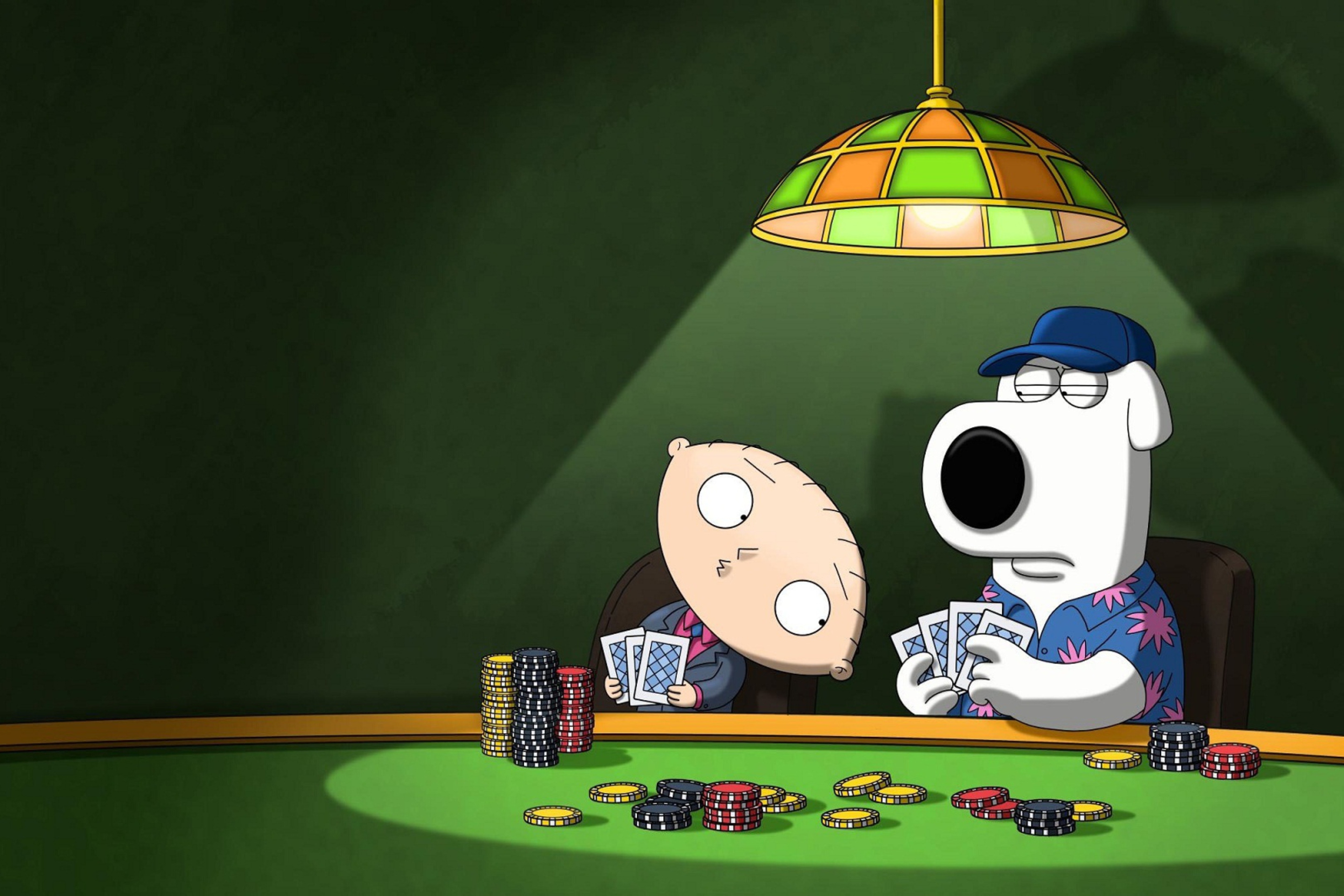 Das Family Guy Poker Wallpaper 2880x1920