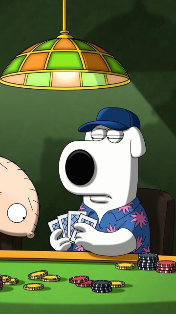 Das Family Guy Poker Wallpaper 360x640