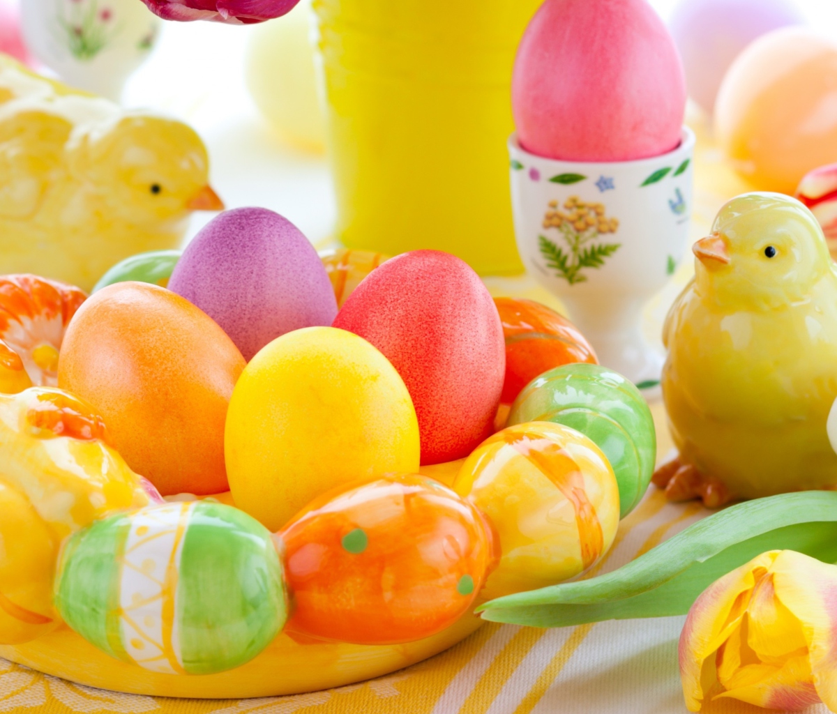 Colorful Easter wallpaper 1200x1024