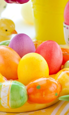 Colorful Easter wallpaper 240x400