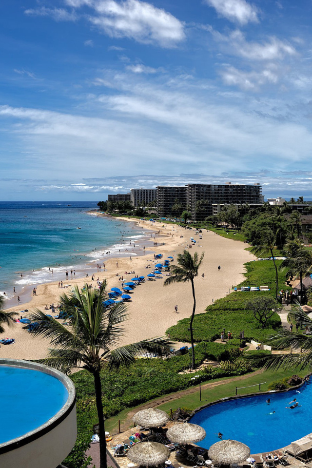 Fondo de pantalla Hawaii Boutique Luxury Hotel with Spa and Pool 640x960