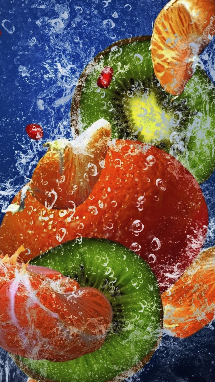 Fondo de pantalla Fresh Fruit Cocktail 750x1334