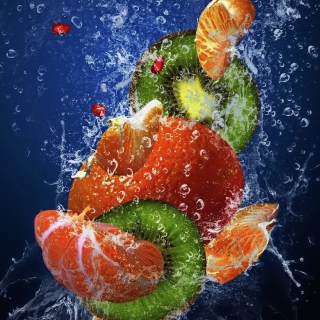 Kostenloses Fresh Fruit Cocktail Wallpaper für 128x128
