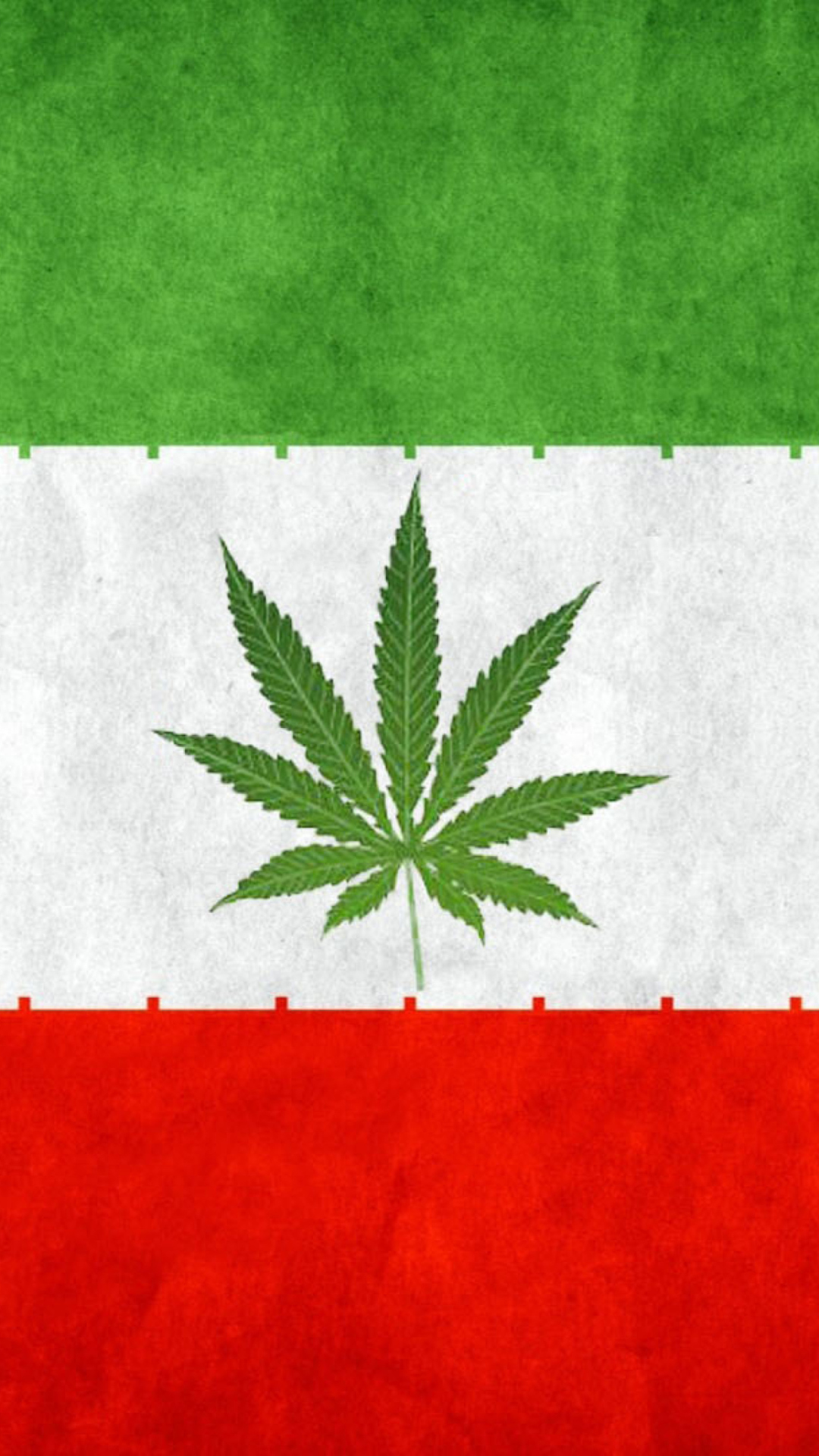 Das Iran Weeds Flag Wallpaper 1080x1920