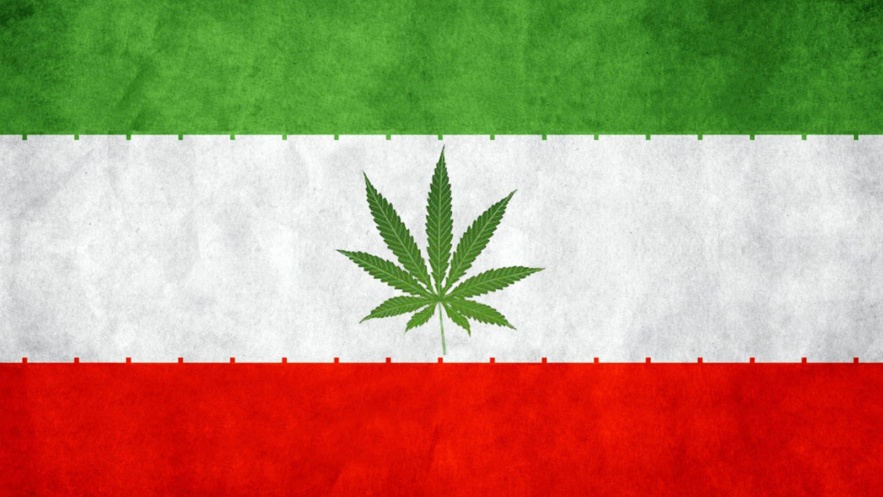 Fondo de pantalla Iran Weeds Flag 1280x720