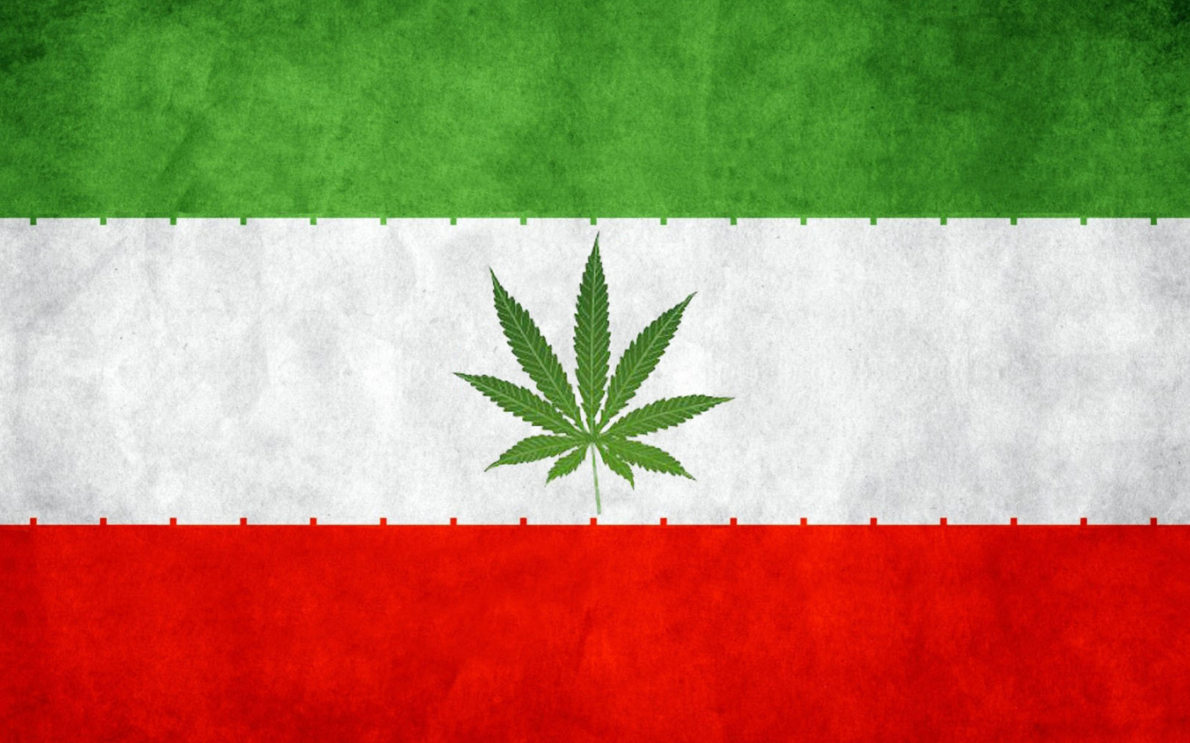 Screenshot №1 pro téma Iran Weeds Flag 1680x1050