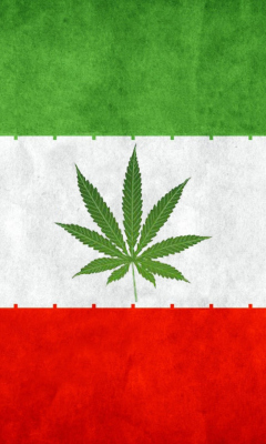 Fondo de pantalla Iran Weeds Flag 240x400