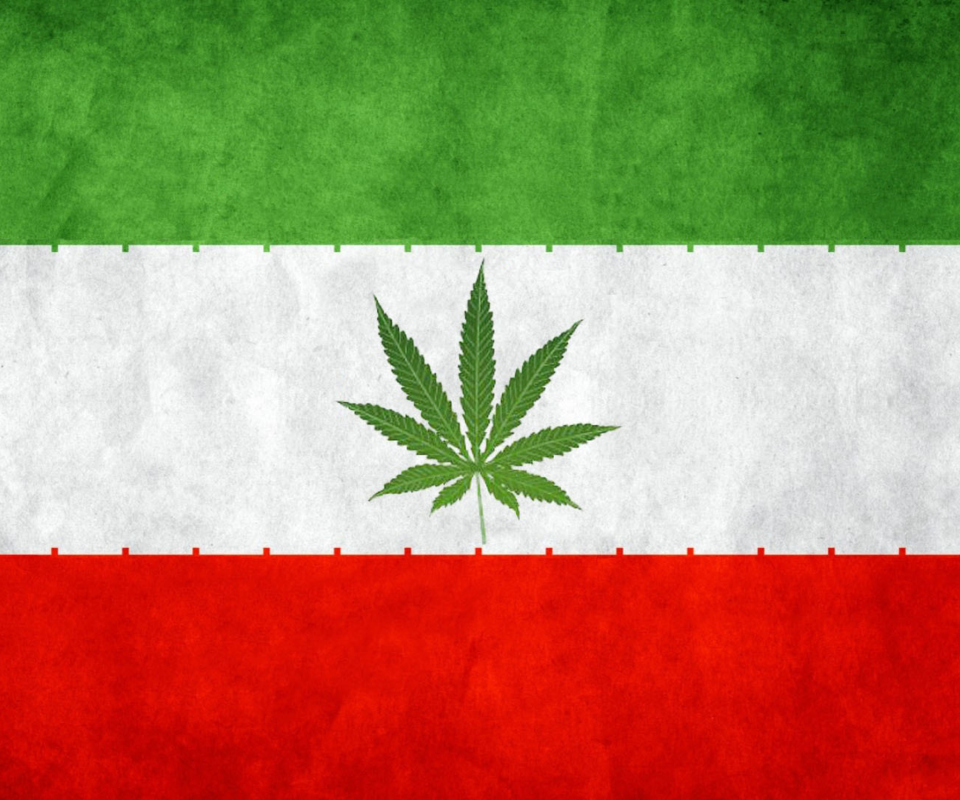 Sfondi Iran Weeds Flag 960x800