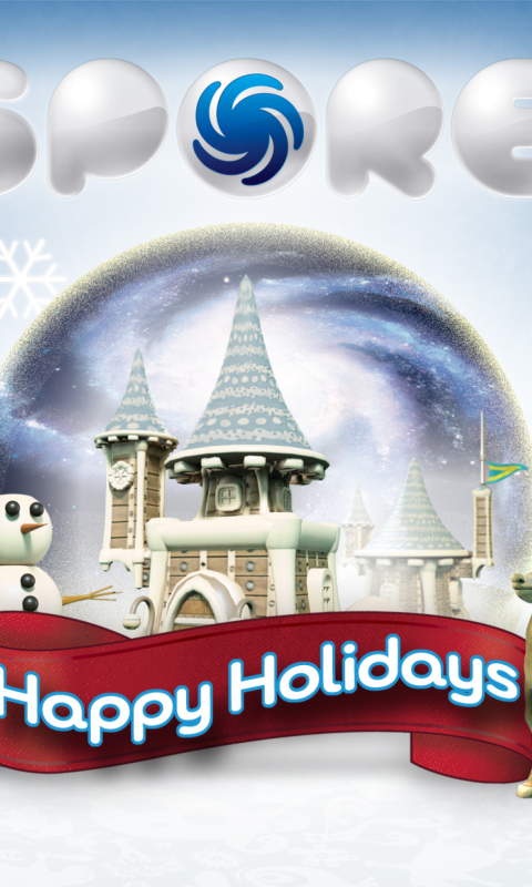 Fondo de pantalla Happy Holidays 480x800