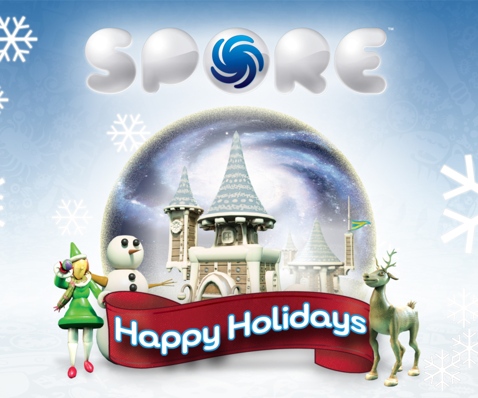 Happy Holidays wallpaper 960x800