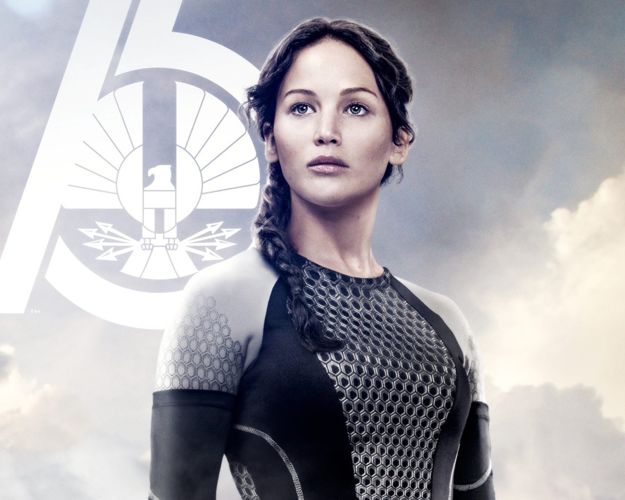 Обои Jennifer Lawrence In The Hunger Games Catching Fire 1280x1024