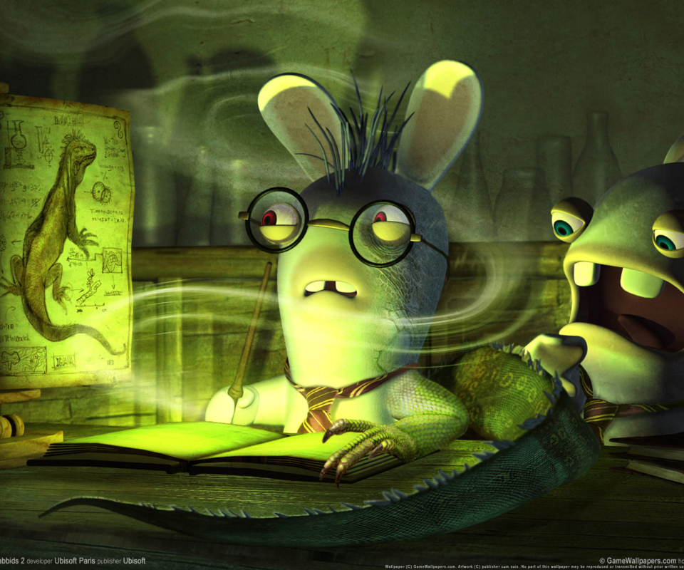 Sfondi Rayman Raving Rabbids 2 960x800