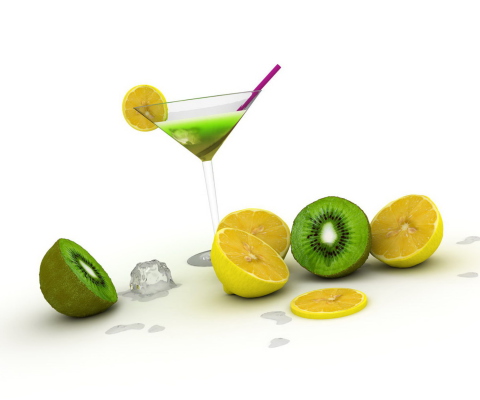 Fondo de pantalla Fruit Cocktail 480x400