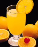 Обои Fresh Orange Juice 128x160