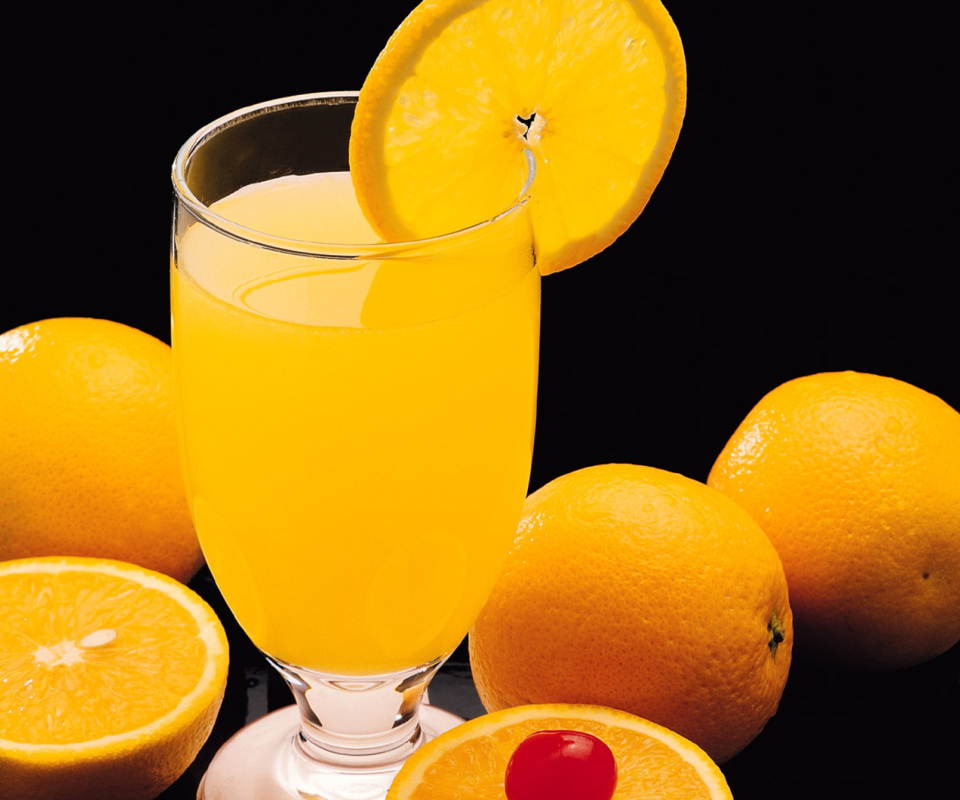 Обои Fresh Orange Juice 960x800