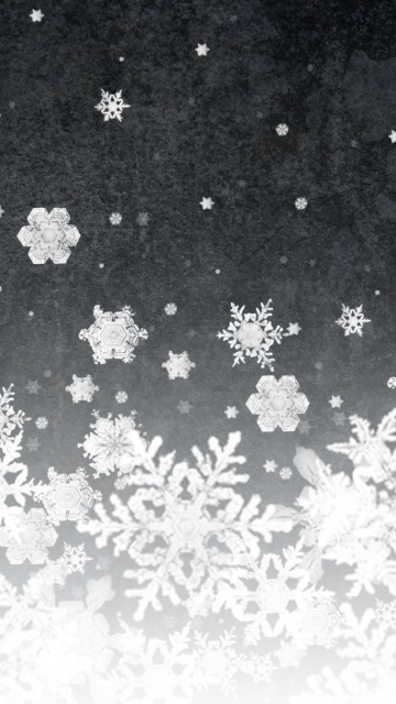 Das Snowflakes Wallpaper 360x640