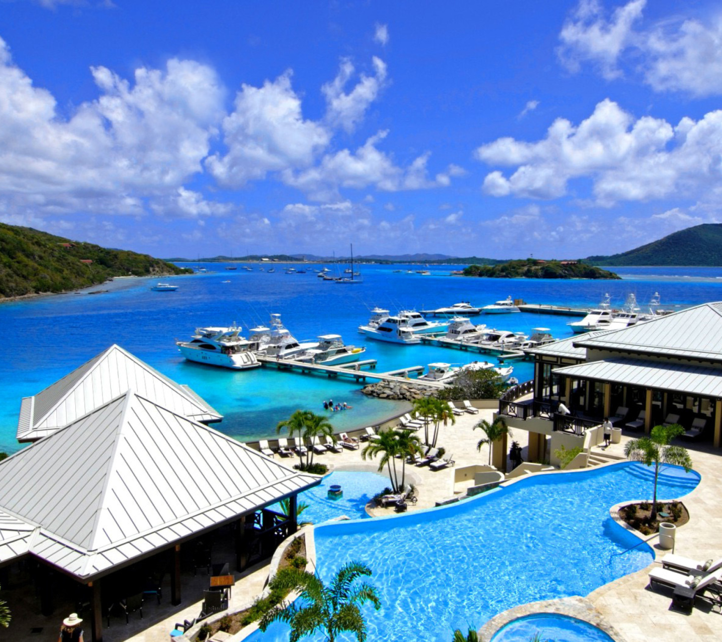 Caribbean, Scrub Island of the British Virgin Islands wallpaper 1440x1280