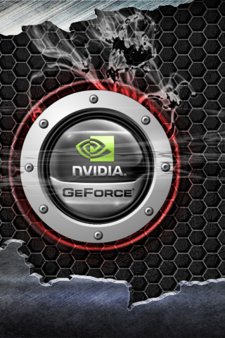 Fondo de pantalla Nvidia Geforce 320x480