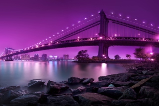 Manhattan Bridge New York City - Obrázkek zdarma 