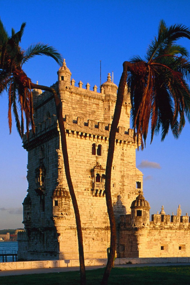 Das Belem Tower Portugal Wallpaper 640x960