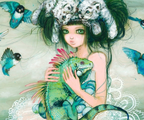 Das Princess Of Animals Wallpaper 480x400