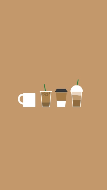 Coffee Illustration wallpaper 360x640