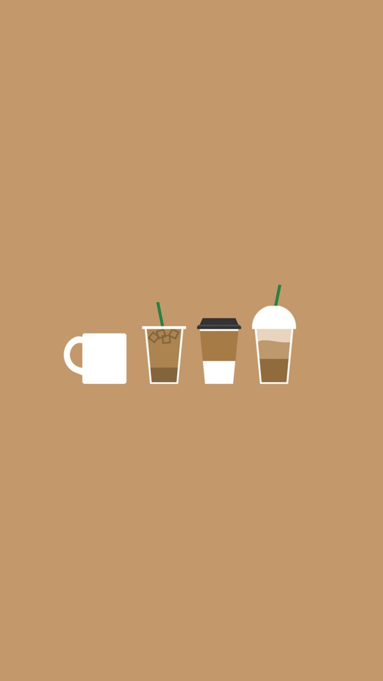 Das Coffee Illustration Wallpaper 750x1334