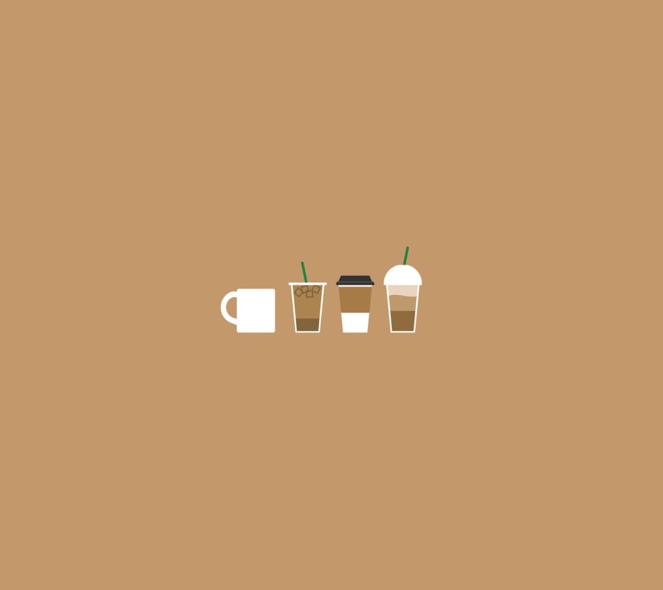 Das Coffee Illustration Wallpaper 960x854