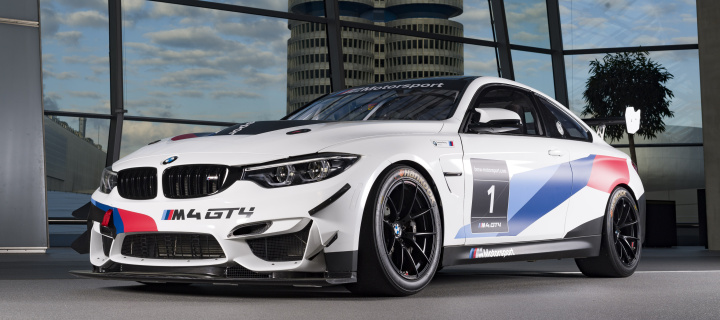 BMW M4 GT4 2022 wallpaper 720x320