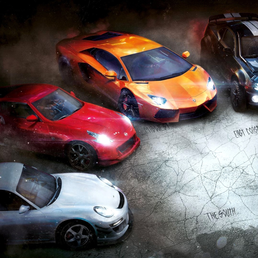 The Crew Racing Video Game wallpaper 1024x1024