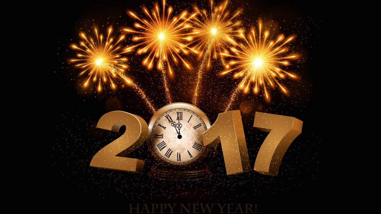 Screenshot №1 pro téma 2017 New Year fireworks 1280x720